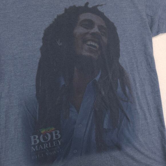 Bob Marley Band Short Sleeve Graphic Pullover T Shirt Mens Size Large L Blue - Picture 4 of 9